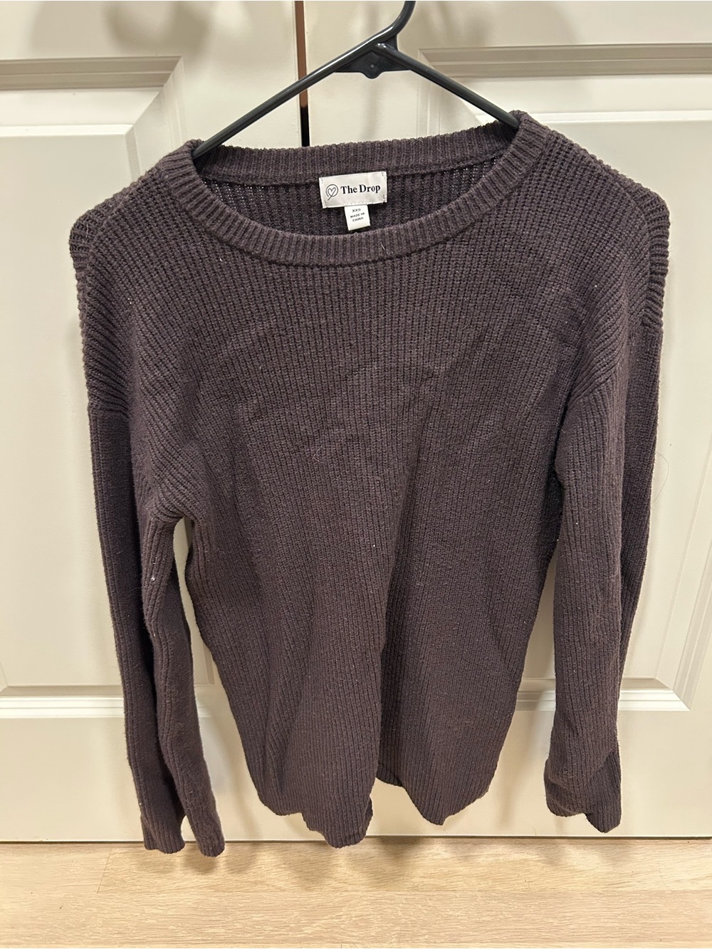 The Drop Women’s Crewneck Sweater in Dark Brown
